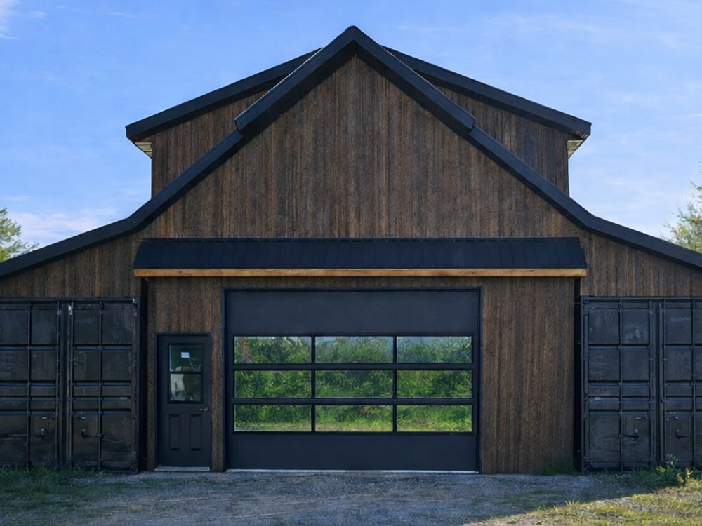 Garage sur conteneurs